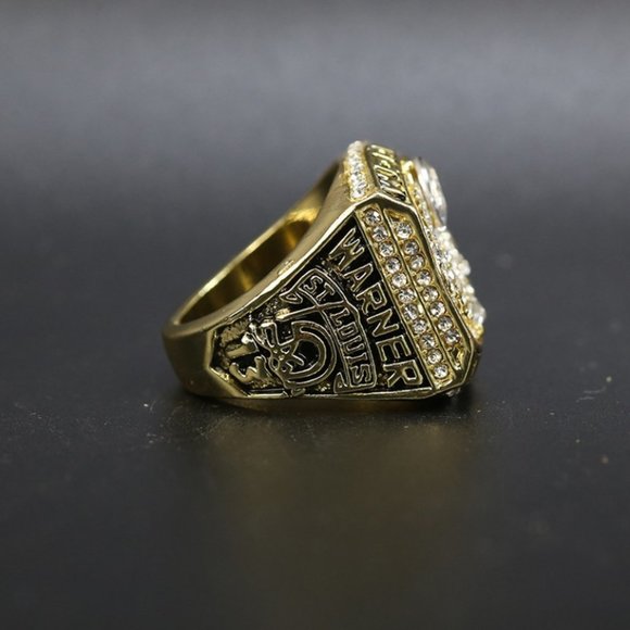 St Louis Rams Championship‎ Ring 1999 Fan Edition Los Angeles Rams Gold - Picture 2 of 3